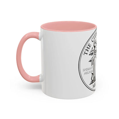 Seal of Detroit - Accent Coffee Mug-Go Mug Yourself