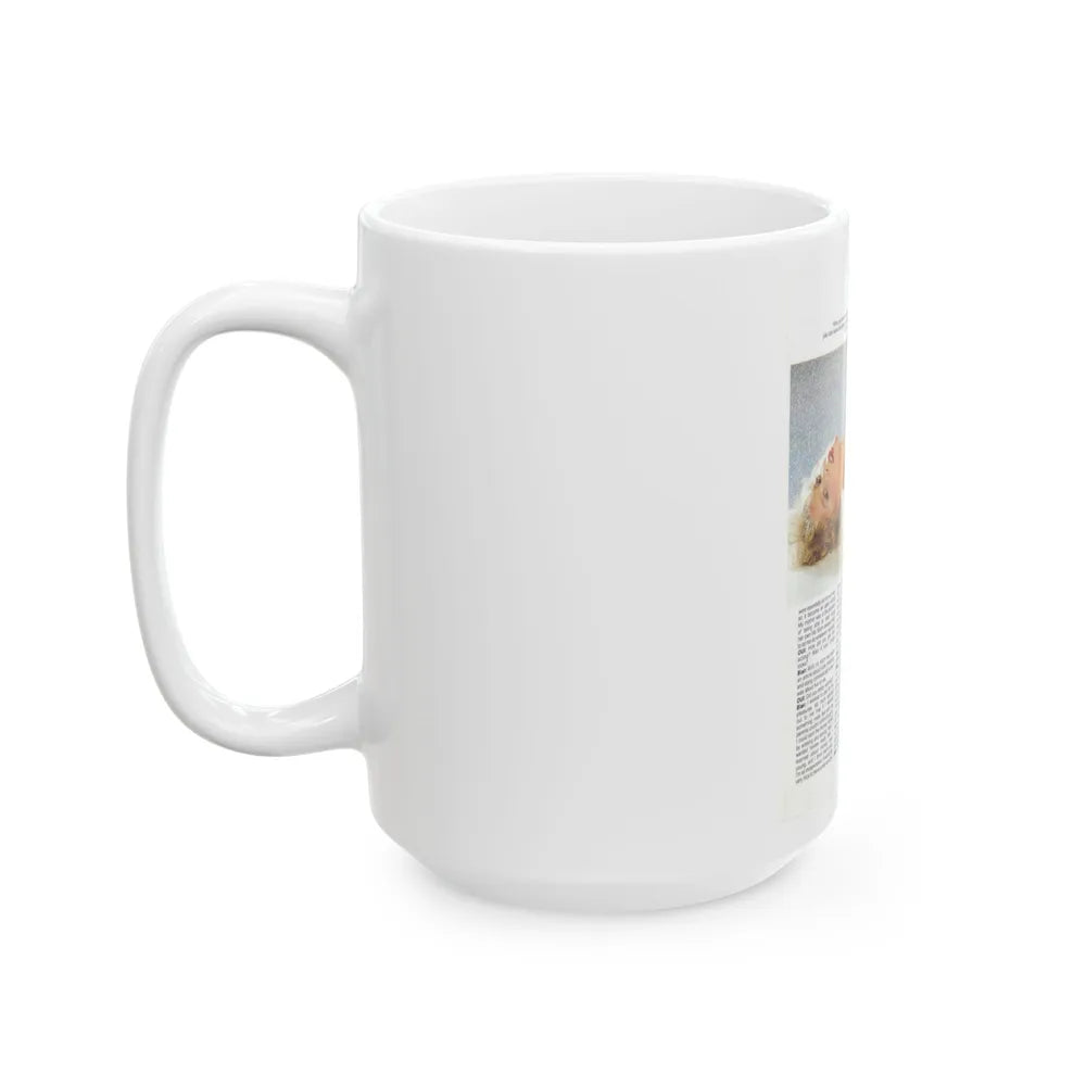 Linda Blair #188 - Topless (Vintage Female Icon) White Coffee Mug-Go Mug Yourself