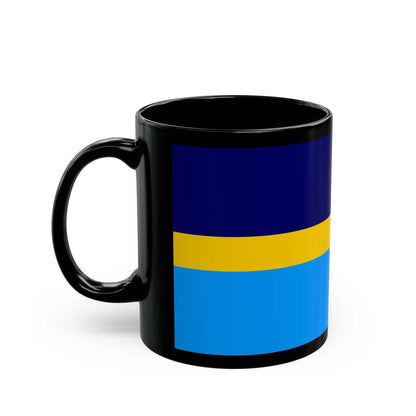 Proposed flag of Antarctica Dave Hamilton - Black Coffee Mug-Go Mug Yourself