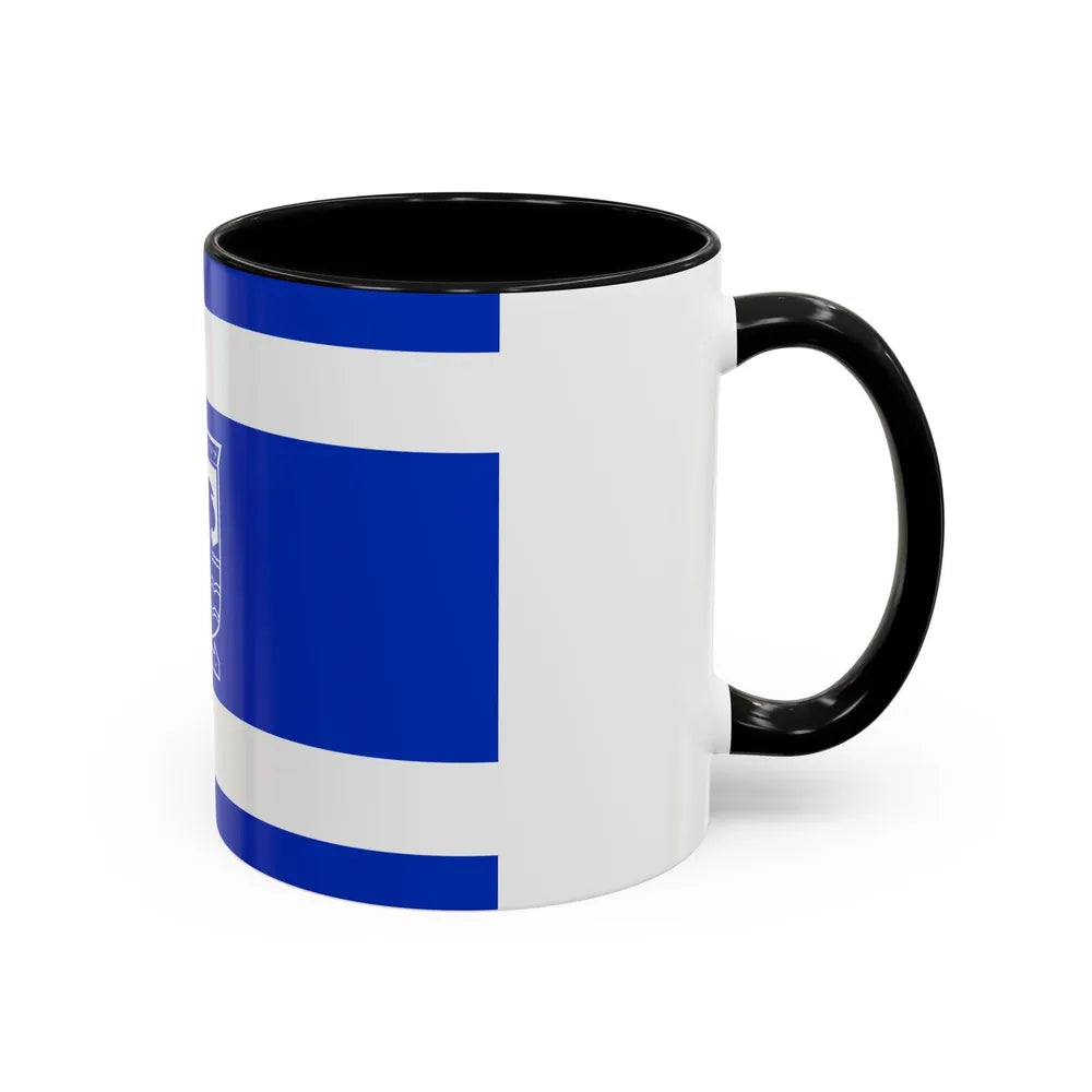 Flag of Holon Israel - Accent Coffee Mug-Go Mug Yourself