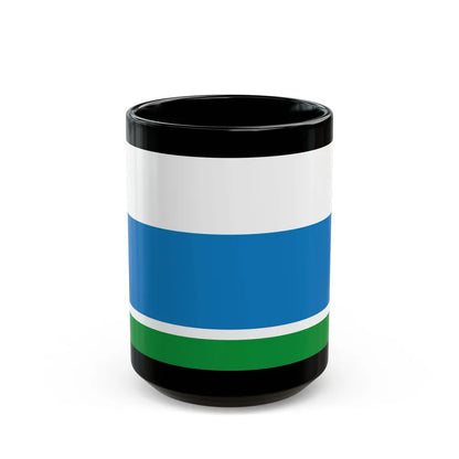 Flag of Sverdlovsk Oblast Russia - Black Coffee Mug-15oz-Go Mug Yourself