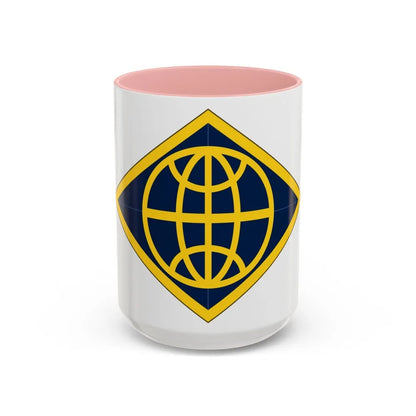 Financial Management Command (U.S. Army) Accent Coffee Mug-15oz-Pink-Go Mug Yourself