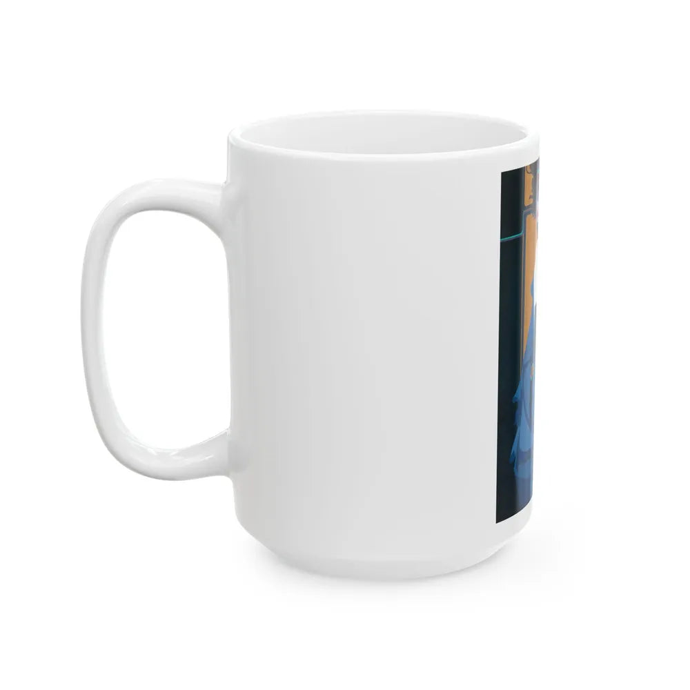 Blue Indigo - White Coffee Mug-Go Mug Yourself