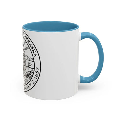 Seal of Omaha Nebraska - Accent Coffee Mug-Go Mug Yourself