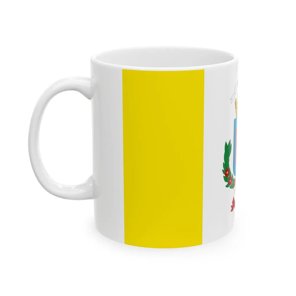 Flag of Heredia Province Costa Rica - White Coffee Mug-Go Mug Yourself