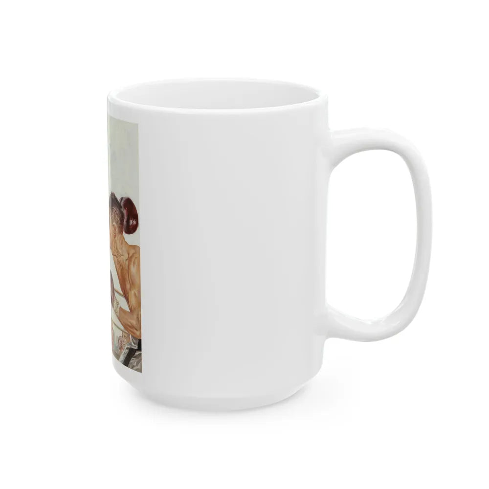 Boxing it Out - White Coffee Mug-Go Mug Yourself