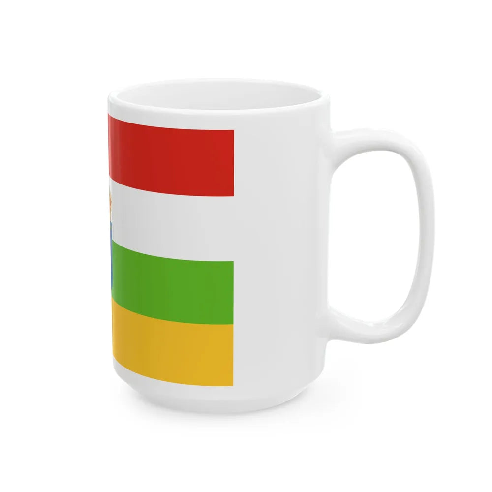 Flag of La Rioja Spain - White Coffee Mug-Go Mug Yourself