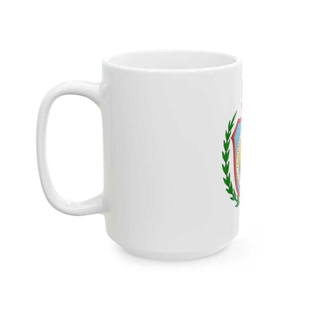 Coat of arms of Guatemala (1843-1851) - White Coffee Mug-Go Mug Yourself