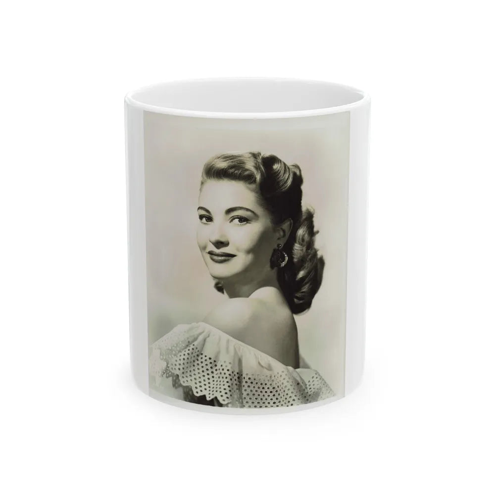 Lori Nelson #16 (Vintage Female Icon) White Coffee Mug-11oz-Go Mug Yourself