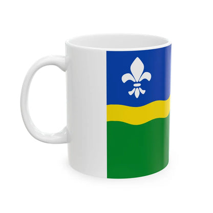 Flag of Flevoland Netherlands - White Coffee Mug-Go Mug Yourself