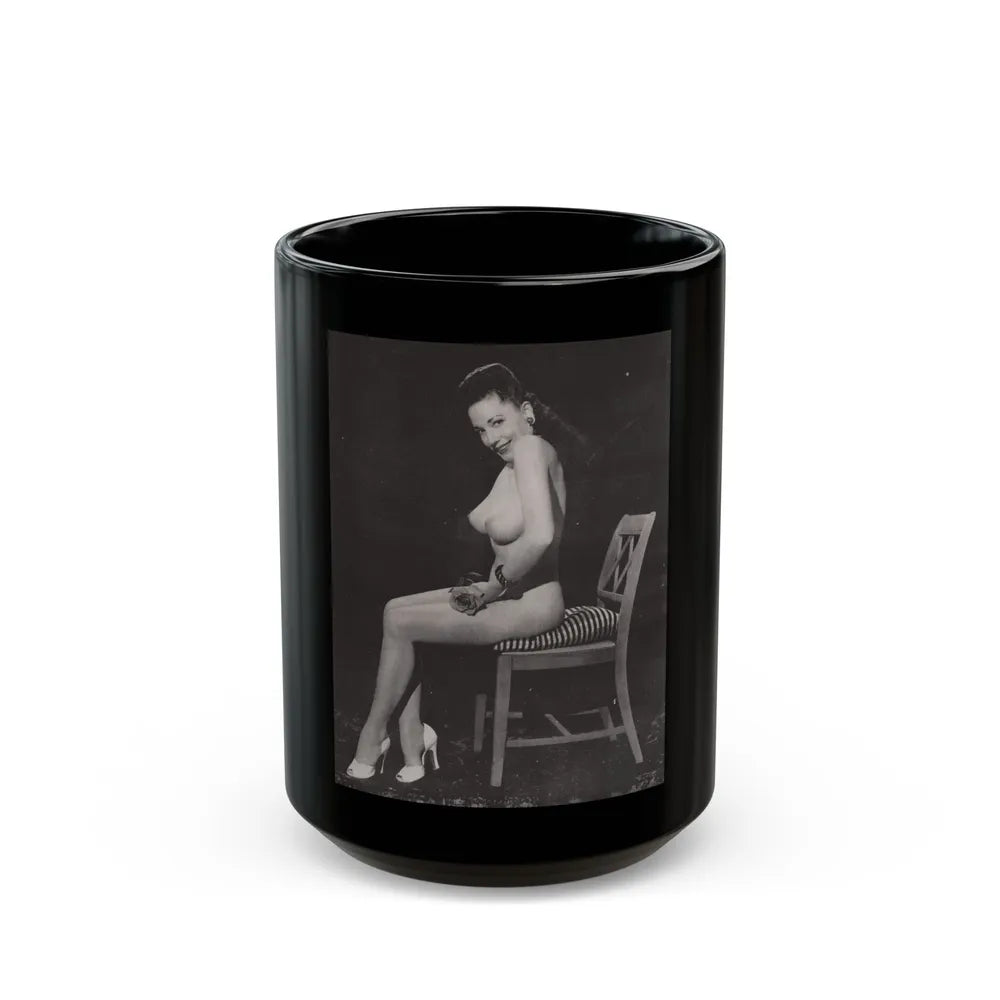 Evelyn West #06 (Vintage Female Icon) Black Coffee Mug-15oz-Go Mug Yourself