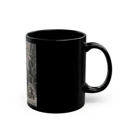 Diplomats, American Weekly magazine illustration - Black Coffee Mug-Go Mug Yourself