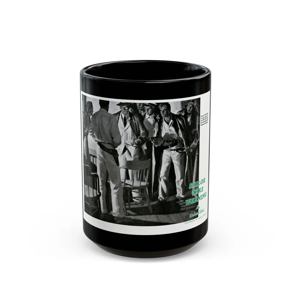 Donner Swung the Luger with Dangerous Abandon, 1940 - Black Coffee Mug-15oz-Go Mug Yourself