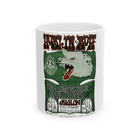 Howlin' Wolf Poster (Music Poster) White Coffee Mug-11oz-Go Mug Yourself