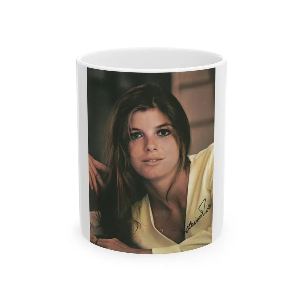 Katharine Ross #85 (Vintage Female Icon) White Coffee Mug-11oz-Go Mug Yourself