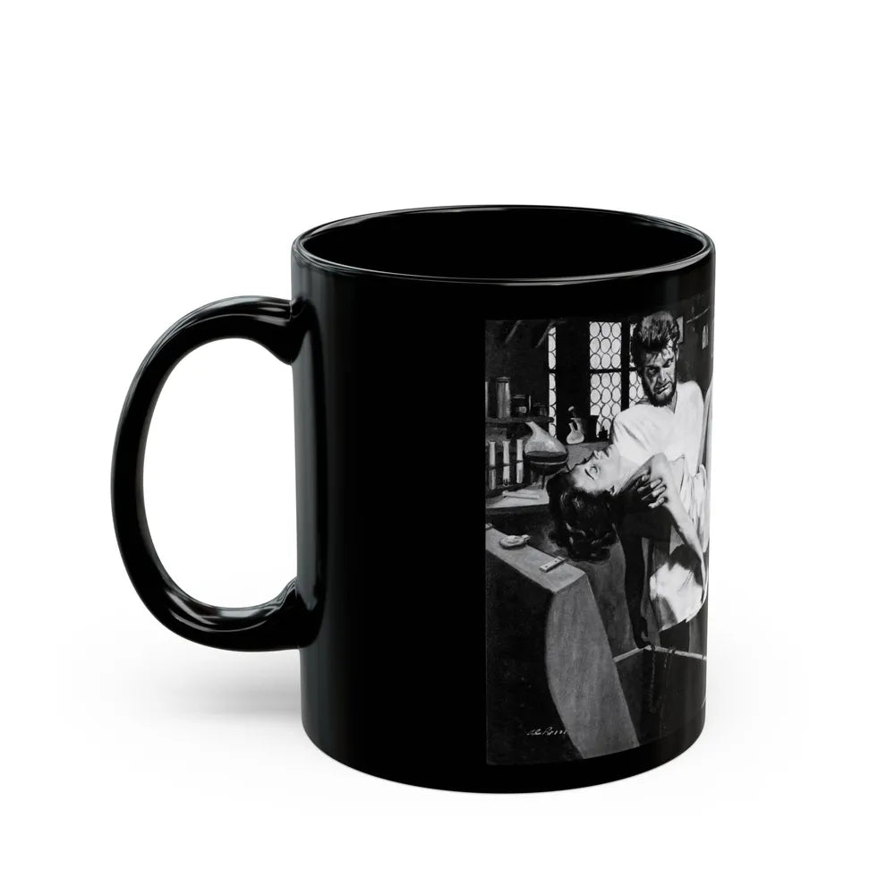 Dr. Ed's Scientific Girl-Trap, Men magazine, November 1957 - Black Coffee Mug-Go Mug Yourself