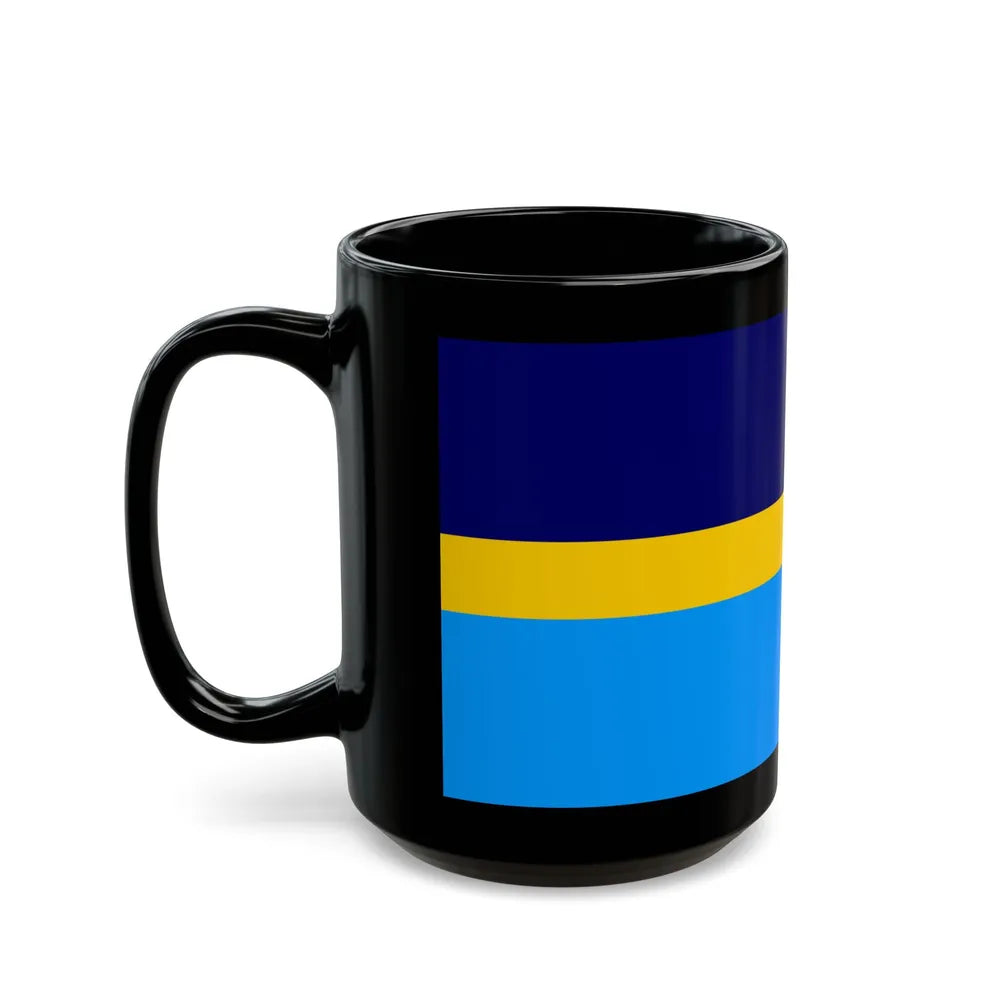 Proposed flag of Antarctica Dave Hamilton - Black Coffee Mug-Go Mug Yourself