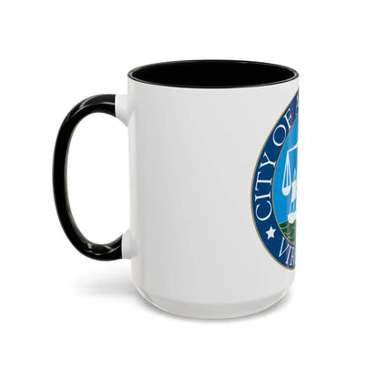 Seal of Alexandria Virginia - Accent Coffee Mug-Go Mug Yourself