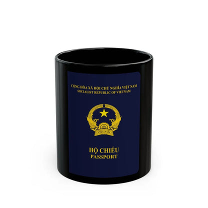 Vietnam Passport - Black Coffee Mug-11oz-Go Mug Yourself