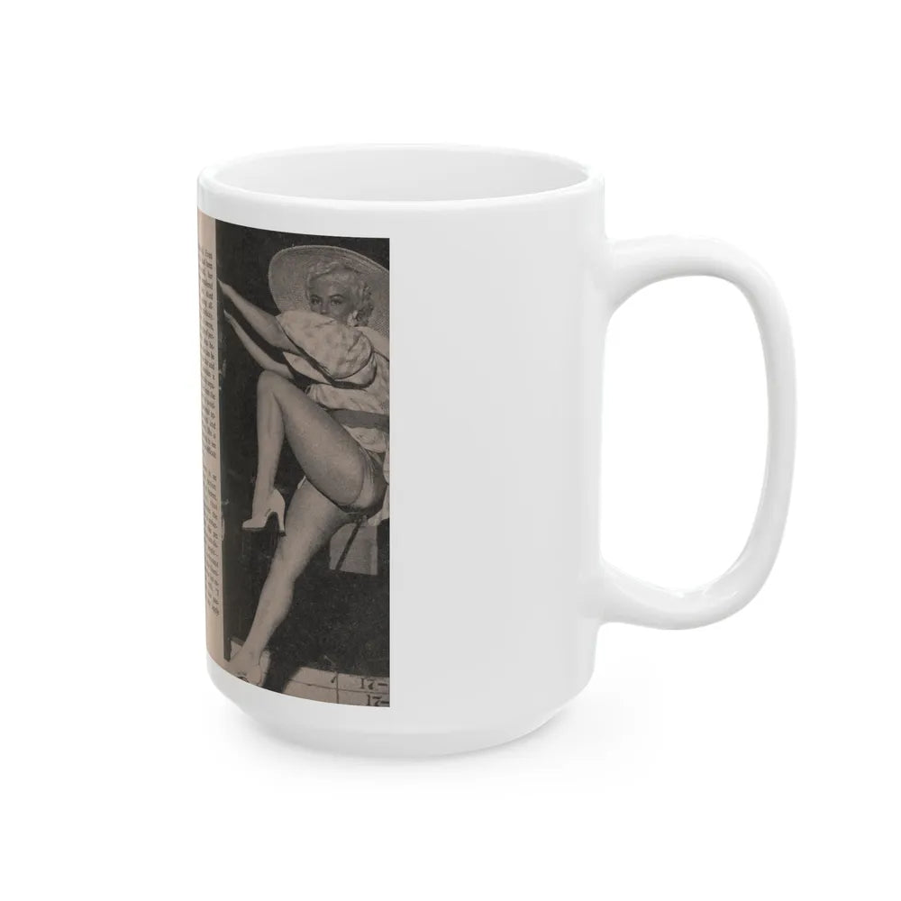 Sheree North #171 - Pages 48 & 49 from 66 PHOTOGRAPHS OF Sheree NORTH U.K. Pocket Mag. (Vintage Female Icon) White Coffee Mug-Go Mug Yourself