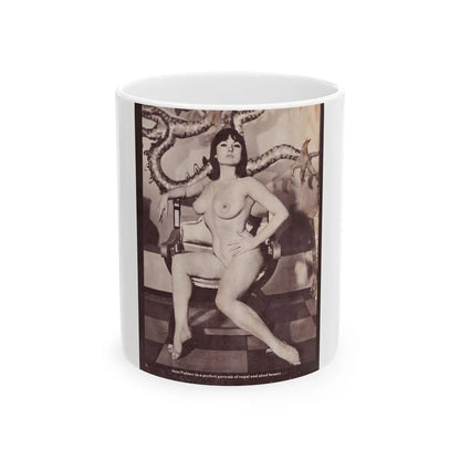 June Palmer #141 - Nude (Vintage Female Icon) White Coffee Mug-11oz-Go Mug Yourself