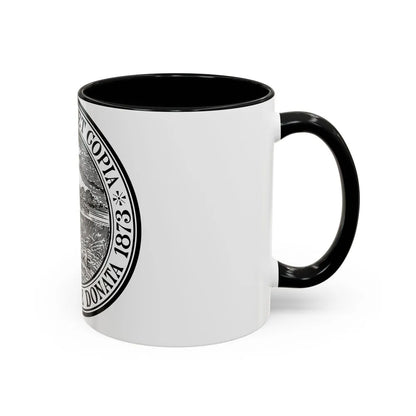 Seal of Holyoke Massachusetts - Accent Coffee Mug-Go Mug Yourself