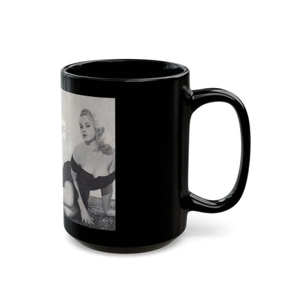 Norma Sykes #156 - 66 PHOTOGRAPHS OF Sabrina U.K. Pocket Mag. Pages 42 & 43 (Vintage Female Icon) Black Coffee Mug-Go Mug Yourself