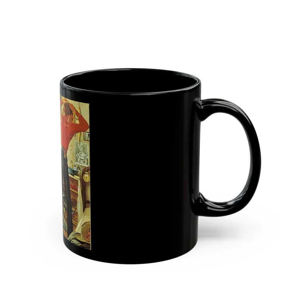 Rockwell1 (15) - Black Coffee Mug-Go Mug Yourself