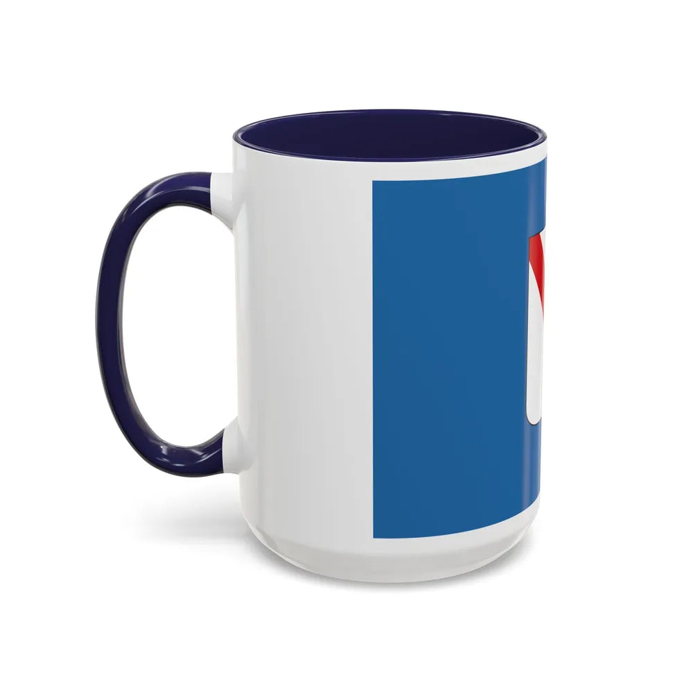 Flag of Campania Italy - Accent Coffee Mug-Go Mug Yourself