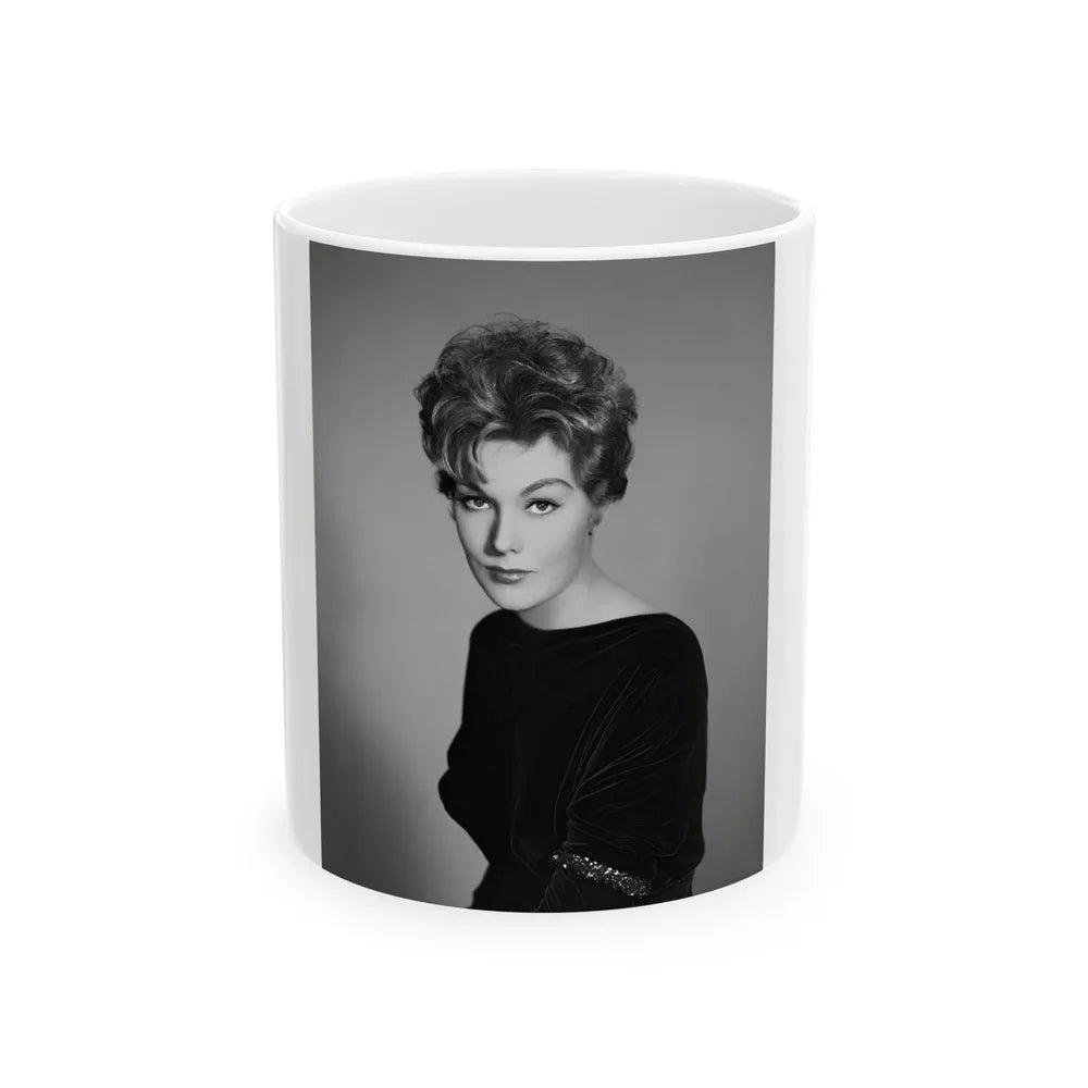 Kim Novak #262 (Vintage Female Icon) White Coffee Mug-11oz-Go Mug Yourself