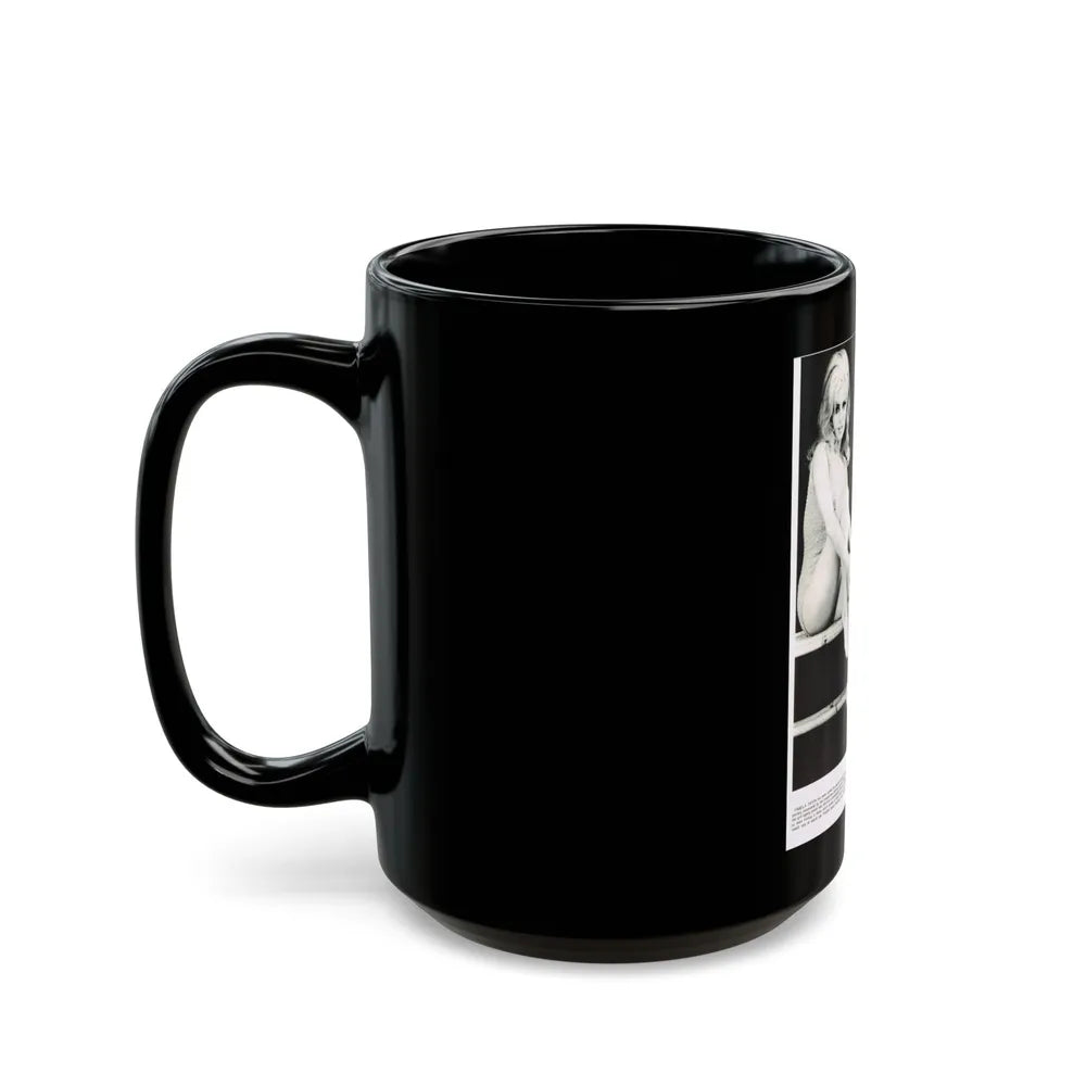 Pamela Tiffin #28 (Vintage Female Icon) Black Coffee Mug-Go Mug Yourself