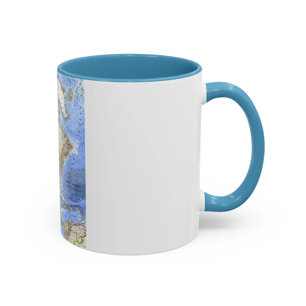 North America (1964) (Map) Accent Coffee Mug-Go Mug Yourself