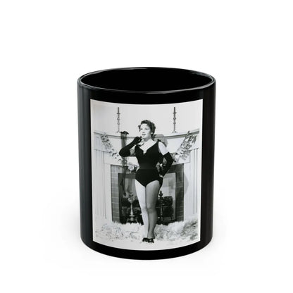 Kathryn Grant #42 (Vintage Female Icon) Black Coffee Mug-11oz-Go Mug Yourself