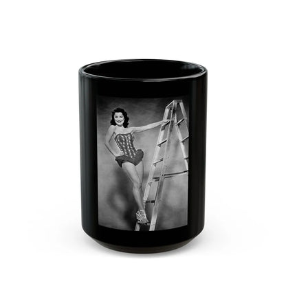 Debra Paget #259 4 (Vintage Female Icon) Black Coffee Mug-15oz-Go Mug Yourself