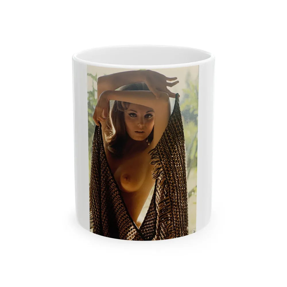 Victoria Vetri #94 - Topless (Vintage Female Icon) White Coffee Mug-11oz-Go Mug Yourself