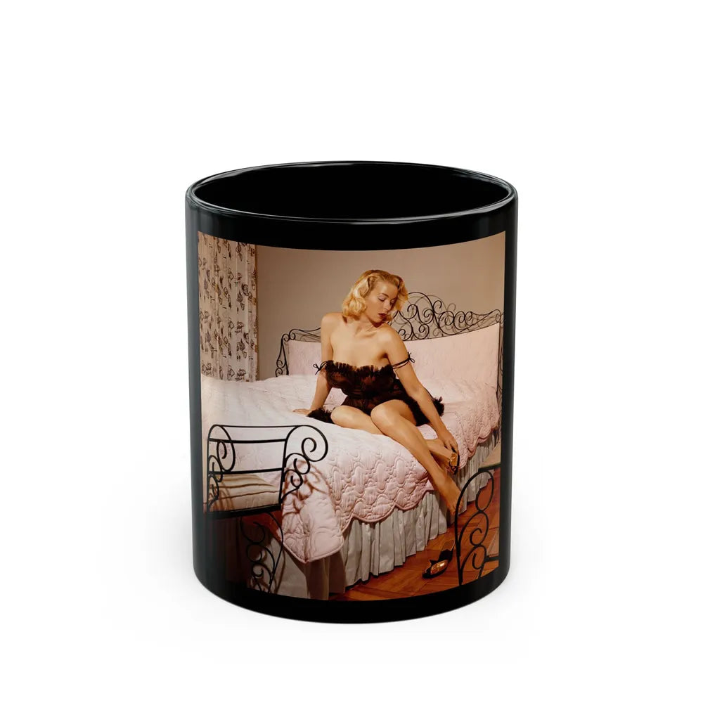 Eve Meyer #43 (Vintage Female Icon) Black Coffee Mug-11oz-Go Mug Yourself