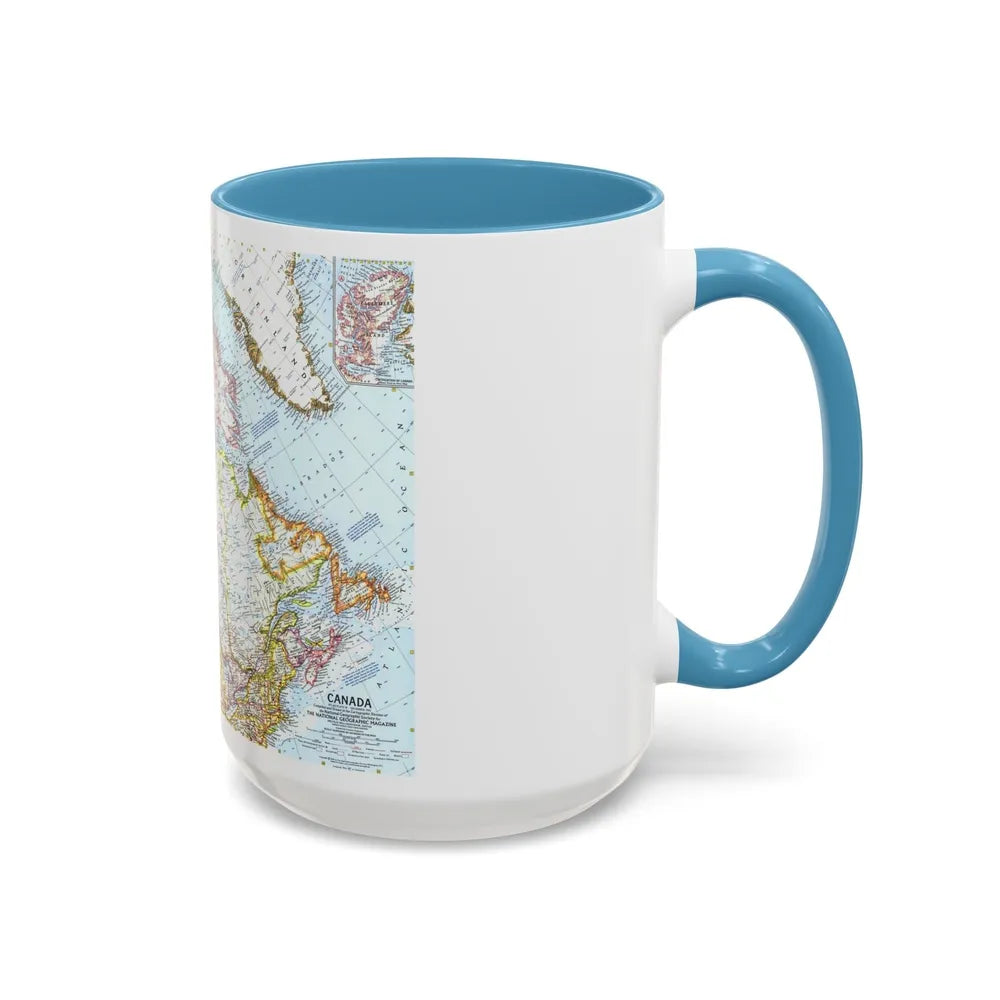 Canada (1961) (Map) Accent Coffee Mug-Go Mug Yourself