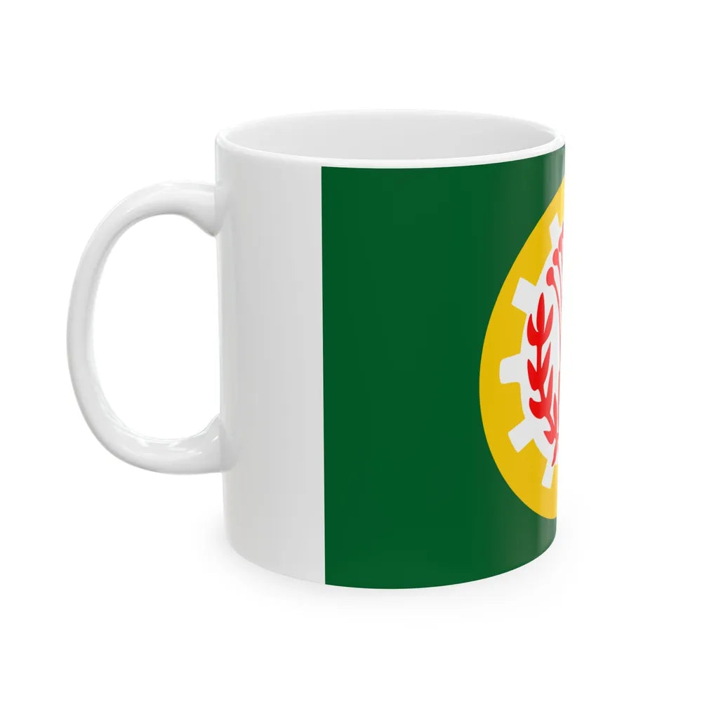 Flag of the Dakahlia Governorate Egypt - White Coffee Mug-Go Mug Yourself