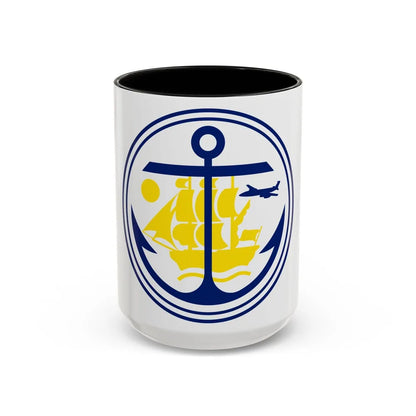 Seal of Anchorage Alaska - Accent Coffee Mug-15oz-Black-Go Mug Yourself