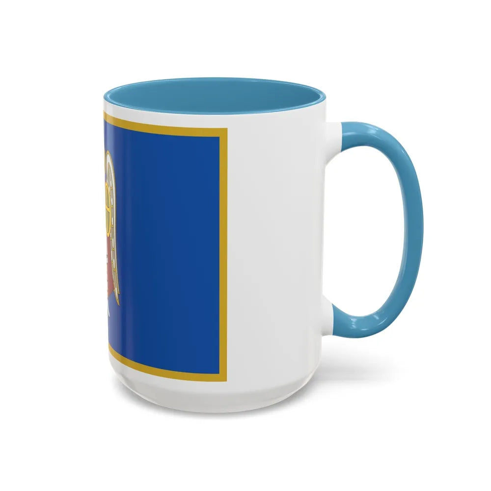 Flag of Kyiv Ukraine - Accent Coffee Mug-Go Mug Yourself