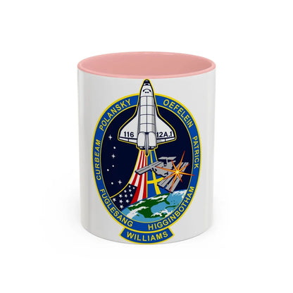 STS 116 (NASA) Accent Coffee Mug-11oz-Pink-Go Mug Yourself