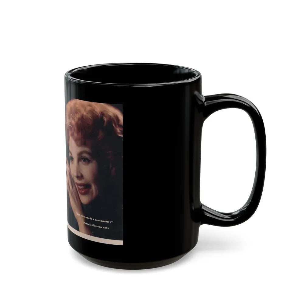 Pamela Duncan #37 - 7x10 (Vintage Female Icon) Black Coffee Mug-Go Mug Yourself