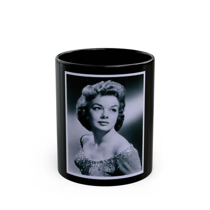 Leslie Parrish #193 (Vintage Female Icon) Black Coffee Mug-11oz-Go Mug Yourself