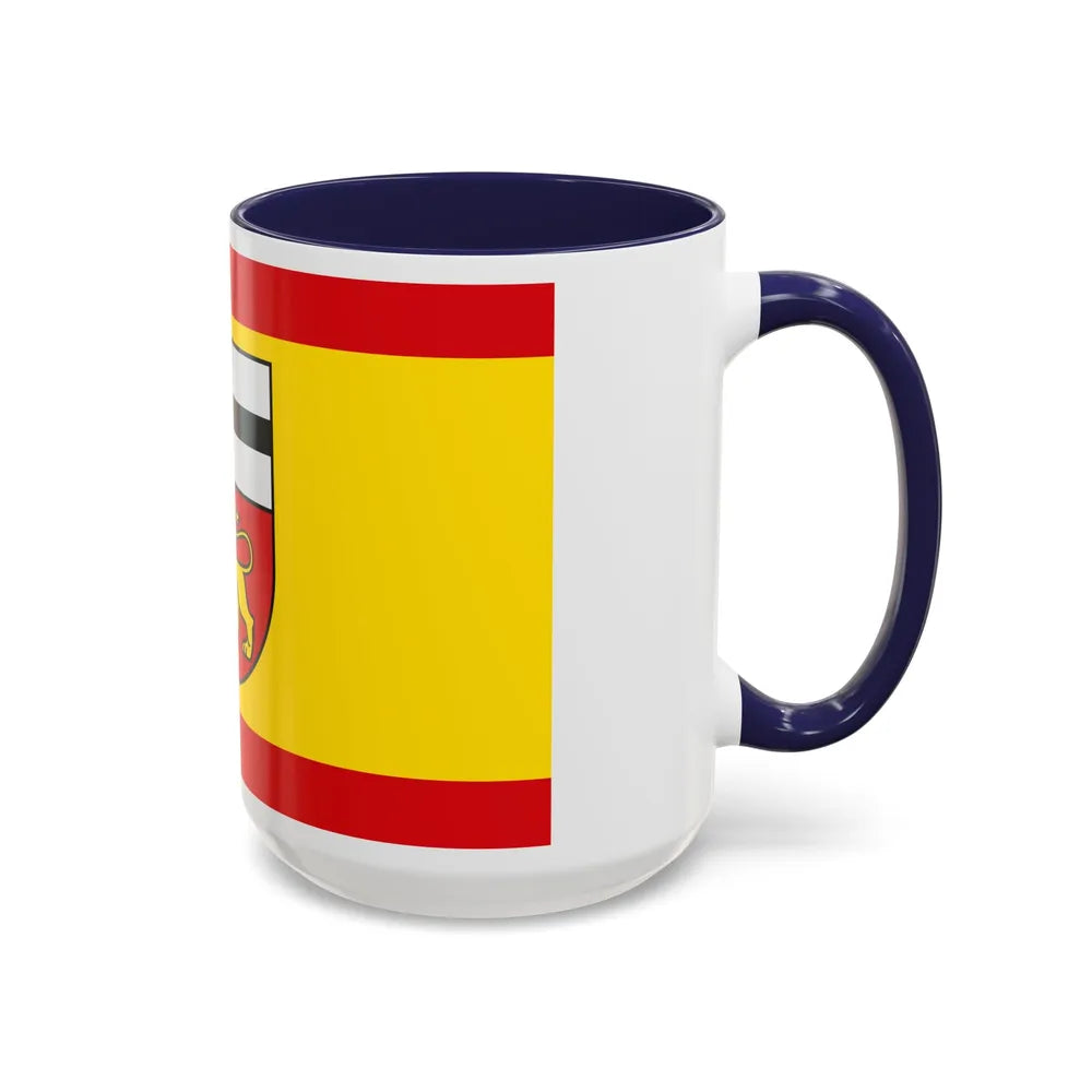 Flag of Bonn Germany - Accent Coffee Mug-Go Mug Yourself