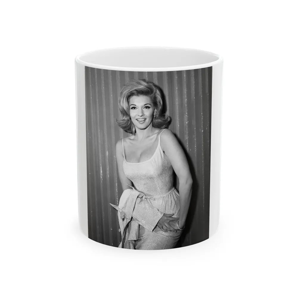 Nancy Kovack #32 (Vintage Female Icon) White Coffee Mug-11oz-Go Mug Yourself