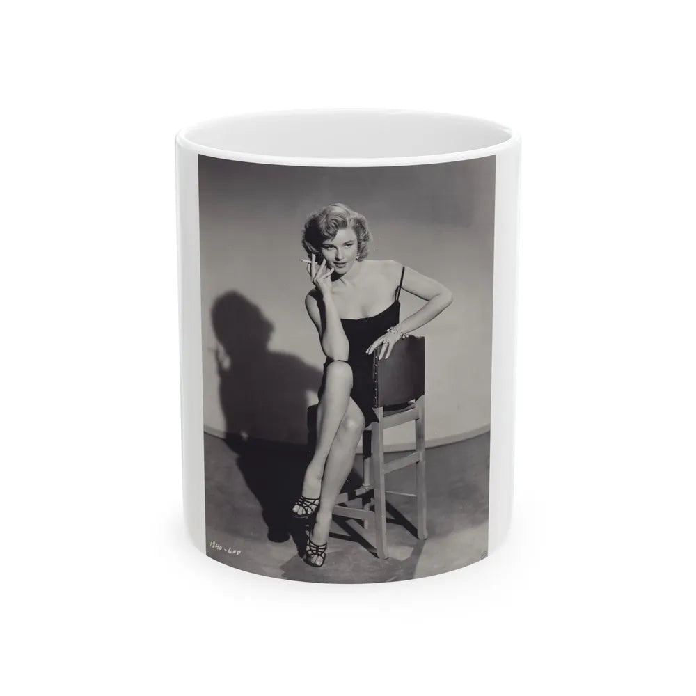 Elaine Stewart #142 (Vintage Female Icon) White Coffee Mug-11oz-Go Mug Yourself