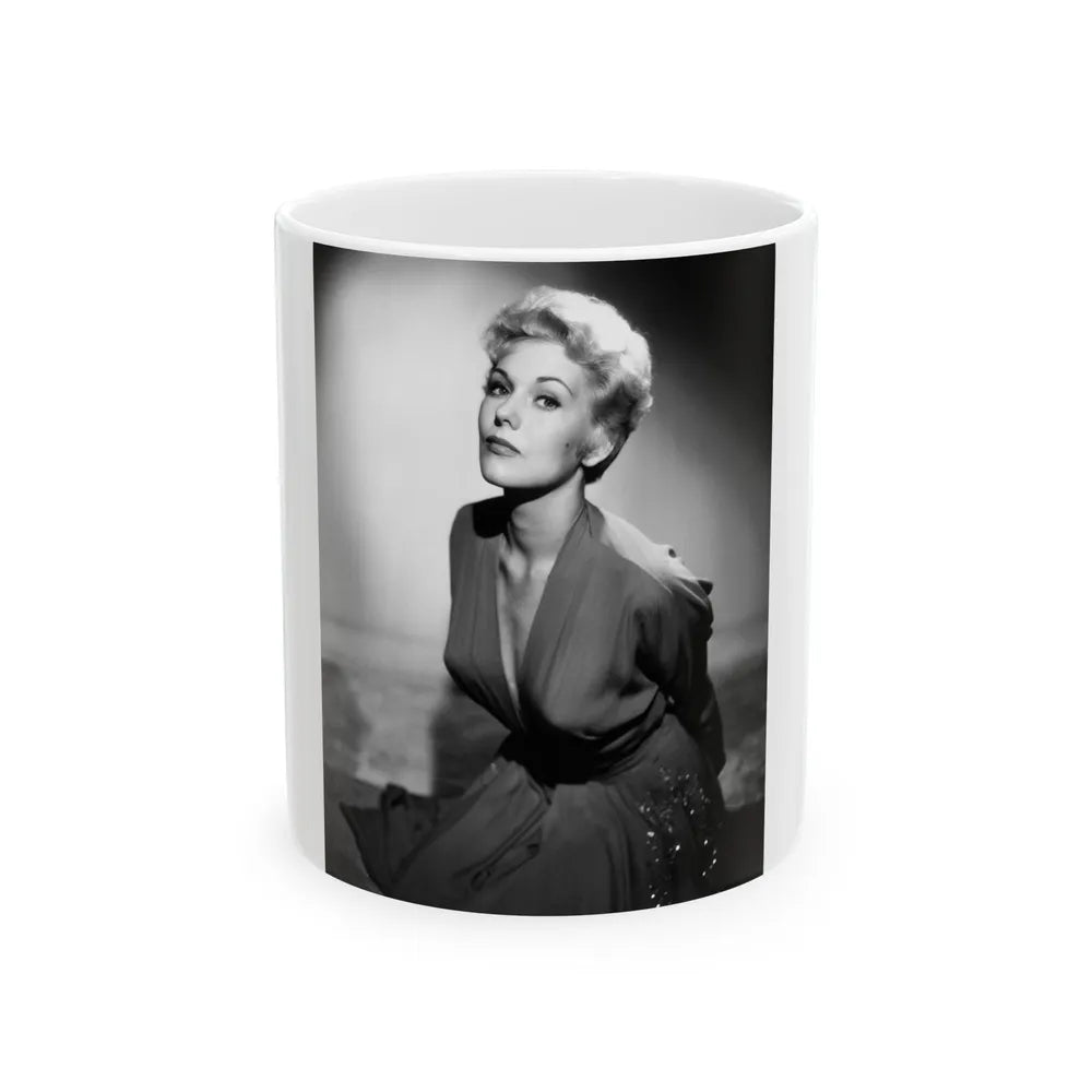 Kim Novak #287 (Vintage Female Icon) White Coffee Mug-11oz-Go Mug Yourself