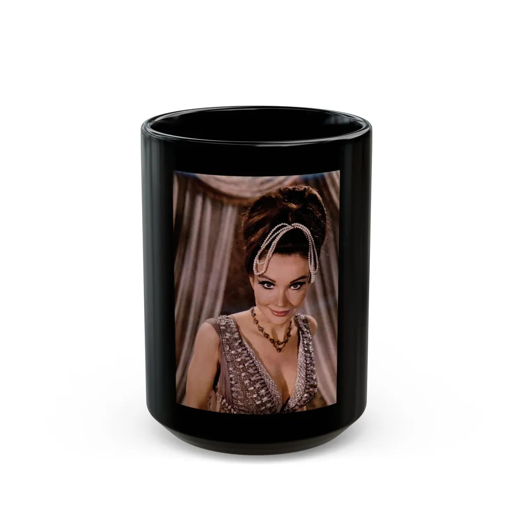 Francine York #146 (Vintage Female Icon) Black Coffee Mug-15oz-Go Mug Yourself