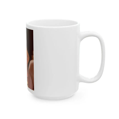 Linda Blair #235 - Partially Topless (Vintage Female Icon) White Coffee Mug-Go Mug Yourself