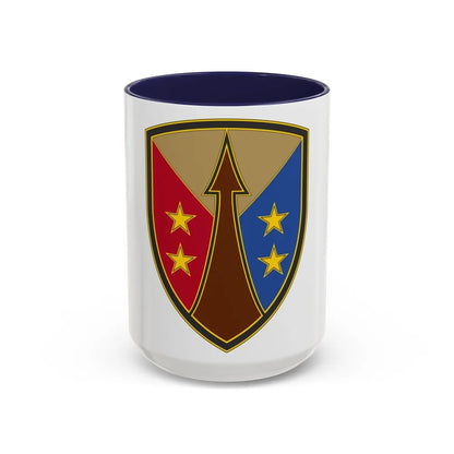 Reserve Sustainment Command (U.S. Army) Accent Coffee Mug-15oz-Navy-Go Mug Yourself